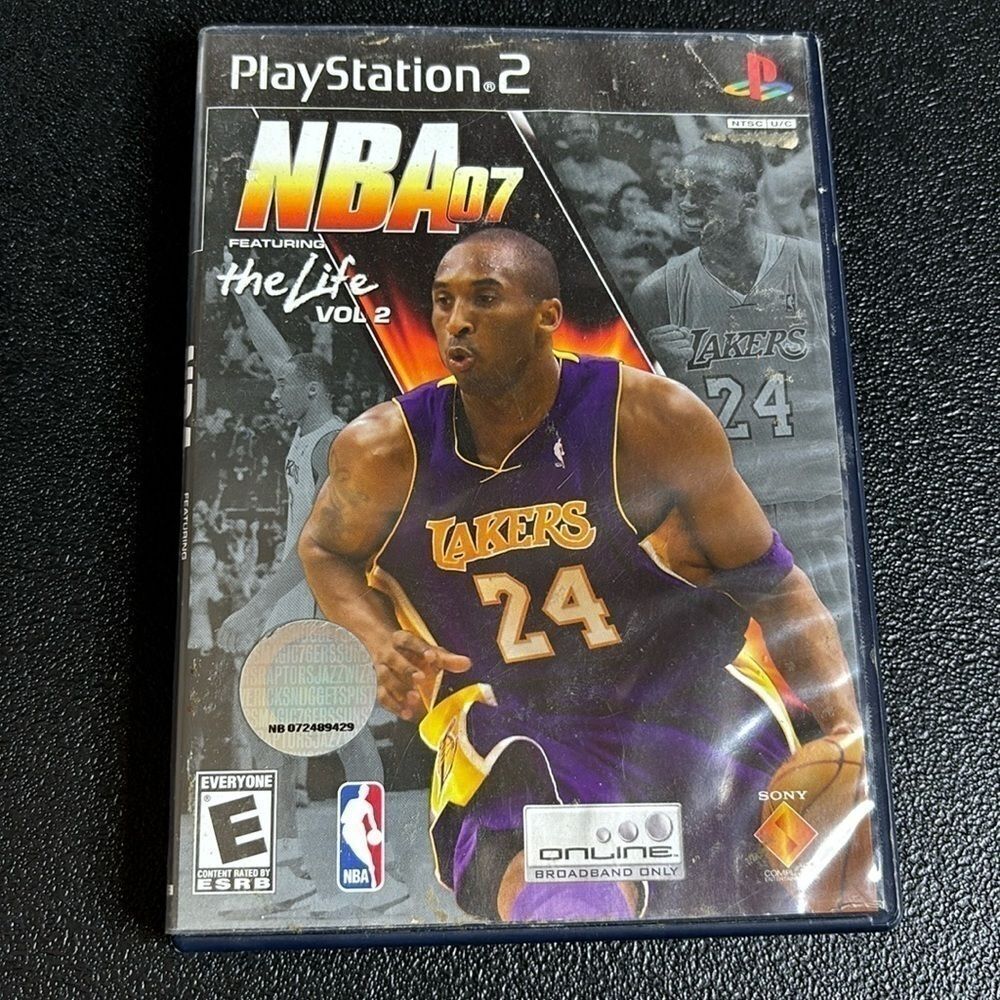 NBA 07 The Life Vol. 2 PlayStation 2 Kobe Lakers 24 PS2 Online Broadband Sony‍﻿﻿